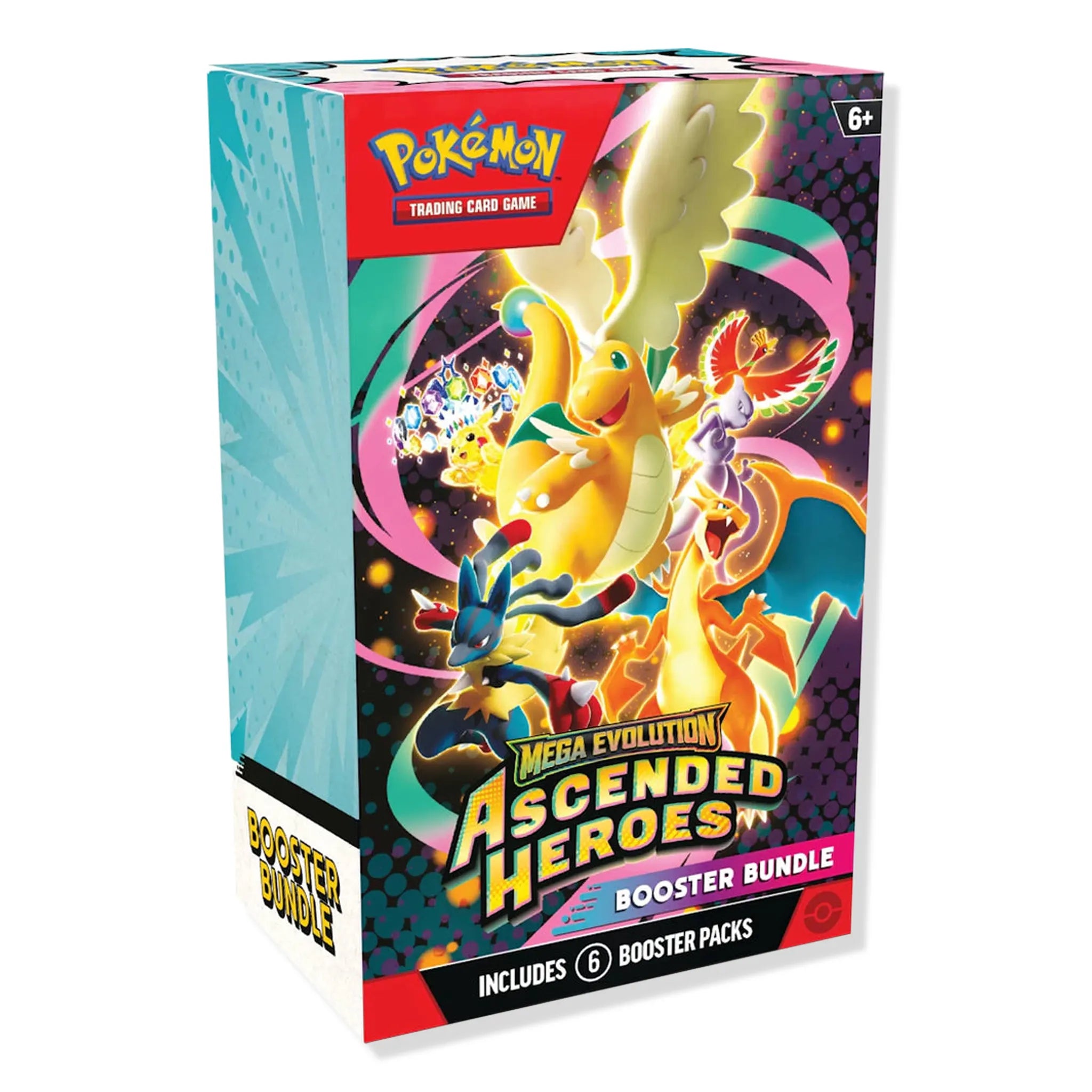 Front View of Pokemon Mega Evolution Ascended Heroes Booster Bundle
